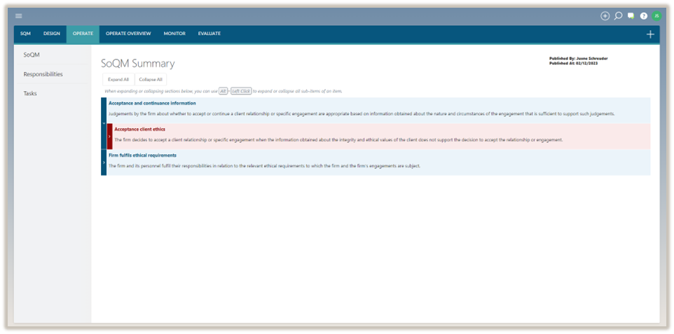 Individuele regelitems uitvouwen en samenvouwen.